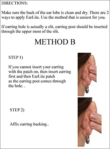 Original EarLite USA "Invisible Ear Lobe Support Waterproof Medical Patches"